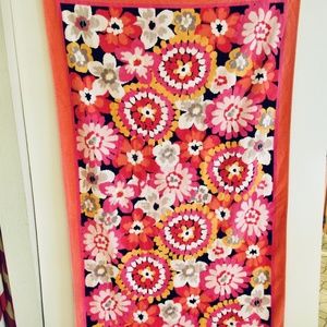 Vera Bradley Beach Towel 62 x 32" Floral Summer/beach/